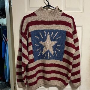 Striped Star Sweater by bearwear